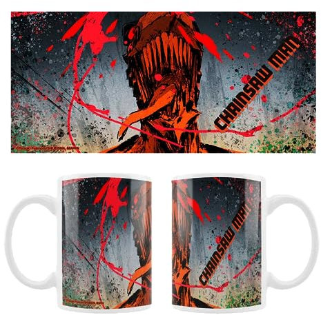 Crunchyroll - Chainsaw Man - Tasse, Mug - 320 ml - original & lizensiert, Bunt