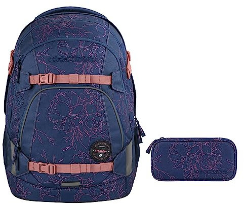 coocazoo MATE Schulrucksack-Set 2tlg inkl. Schlamperbox (Sweet Rose)