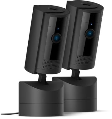 Ring Pan-Tilt Indoor Camera | Plug-In Pet Security Camera | 360° pan & 169° tilt coverage, Manual Privacy Cover, HD video, Two-Way Talk, Wi-Fi | 30-day free trial of Ring Home | 2 Cameras