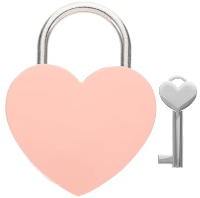 HOMOCONO Petit Cadenas Cœur Avec Clé Cadenas Fantaisie Pour Petite Valise Boîte Journal Serrure Sécurisée Forme De Cœur Pour Couples
