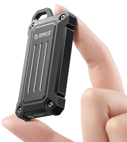 ORICO 1TB Portable SSD bis zu 2000MB/s USB 3.2 Gen 2x2 Externes Solid State Drive, Zinklegierungsdesign, Wasser- und Staubresistenz für Outdoor-Profis, Fotografie, PSSD - MINI20
