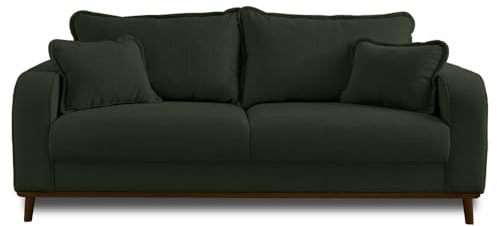 Lisa Design Albane - 3-Sitzer Sofa - aus Cord Grün