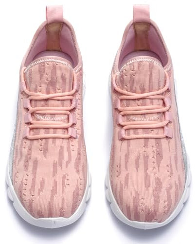 SPIEZ Chaussures de Travail Femmes, Baskets de Sécurité Légères et Respirantes avec Embout en Plastique, Chaussures à Enfiler Tendance pour Le Travail et Le Quotidien, 37 EU, Rosa