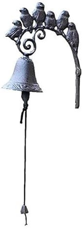 TAIPINGOZ Türglocke Gusseisen, Türglocke aus Gusseisen, Gusseisen Abendessen Glocke Nordic Stil Vintage Braunn Metall Eisen Tür Glocke Wand Montiert