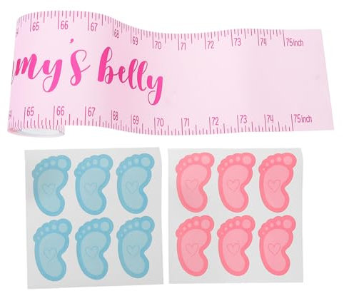 JECOMPRIS 1Set Decorazioni Per Gender Reveal Kit Completo Per Festa Con Adesivi e Grafici Accessori Per Shower e Del Del