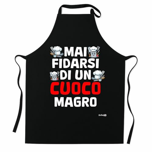 Colorfamily Grembiule da Cucina Frasi Divertenti Barbecue Cucina Pizza Dolci Idea Regalo Natale Compleanno
