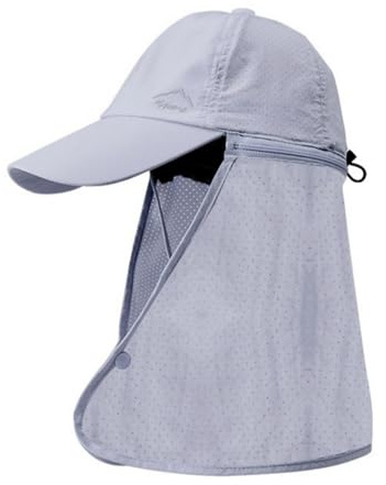 Michear UPF 50+ solfiskehatt för män och kvinnor, utomhus UV-skydd vandringshatt med brett brätte hals flik, ljusgrön, M-XL