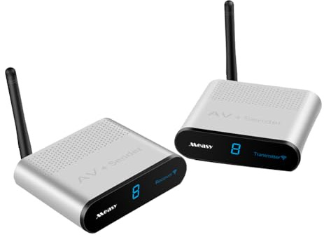 Jeenuuder AV530 5.8GHz Decodificador Digital de VíDeo InaláMbrico Receptor Transmisor MultifuncióN para Compartir InaláMbrico con Enchufe de la UE