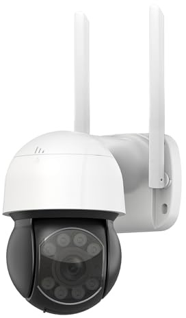 KYF Caméra IP WiFi Extérieure Motorisée Ultra HD 6MP Carte SD 32Go Incluse