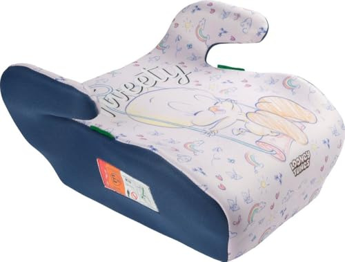 Tataway Siège De Voiture Warner Bros Tweety I-Size ECE R129 Pour Enfant, 126 à 150 Cm, 22 à 36 Kg, 6 à 12 Ans, Groupe 3, Léger Et Facile à Transporter, Amovible Et Lavable