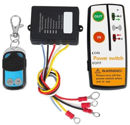 1 set di telecomando multifunzione per verricello elettrico, 9-24 V, 433 MHz, per Jeep, ATV, SUV, camion e auto