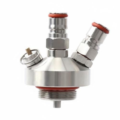 Gralara Beer Dispensing Device Mini Keg Connector Kit Stainless Steel Adapter Growler Fitting Sealed Design Suitable for Gatherings Pub counters