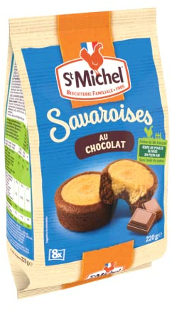 St. Michel Savaroises Au Chocolat Oeufs Elevés en Plein Air, 220g