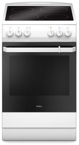 Amica 510CE1.30P - Cocina (Independiente, Color blanco, Giratorio, 69 L, 2200 W, Eléctrico)