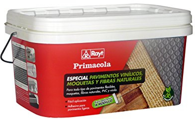 Rayt 1273-23 Primacola C-20 especial rodillo. Adhesivo acrílico especial para pavimentos flexibles: PVC, moquetas, revestimientos textiles, vinilo y fibras naturales. SIN disolventes. 5 kg