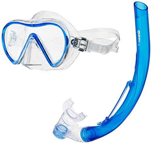 Mares vuxen mask plus snorkelset ström, blå/klar, one size