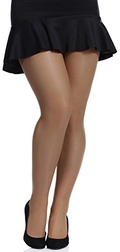 Merry Style Medias Pantys Tallas Grandes Plus Size Mujer MS 161 20 DEN (Beige, XXXL)