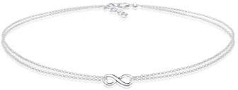 Elli Halskette Damen Choker Infinity Unendlichkeit Trend in 925 Sterling Silber