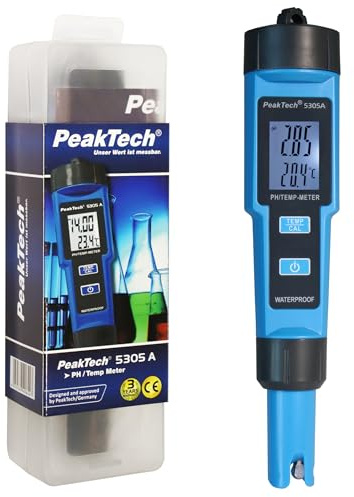 PeakTech P 5305 A – 2 in 1 PH-Meter in Stiftform für PH/TEMP