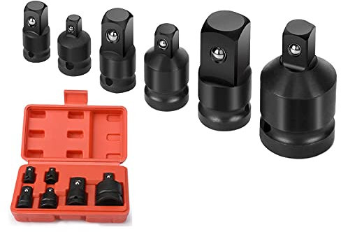 Noosverl adattatori per bussola ad impatto, Adattatori per chiavi a bussola, per chiave dinamometrica e a cricchetto da 1/4 3/8 1/2 3/4, 6 pezzi