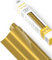 POLI-FLEX® TURBO® - Transferfolie für Textilien - Flexfolie zum Aufbügeln, Plotterfolie für DIY Shirts, Gold Metallik glänzend, 30,5 cm x 122 cm