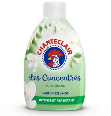 Chanteclair - Parfum de Linge Musc Blanc, Intense et Persistant, 22 Doses - 220 ml