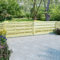 Homgoday Cancelli da Giardino 2 pz in Legno Impregnato 150x75 cm Verde, Cancello Giardino Esterno, Cancello per Recinzione da Esterno, Recinzione da Cantiere