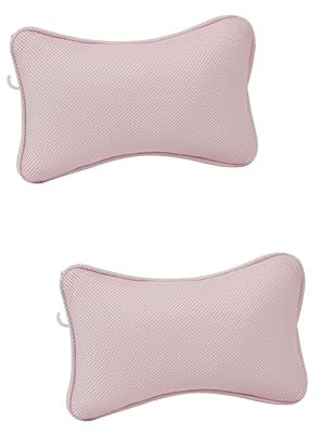 SOLUSTRE 2pcs Non-slip Bathtub Pillow Suction Cups for Neck Shoulder Bath Pillow for Hot Tub Spa Bath