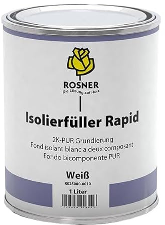 Rosner Isolierfüller Rapid 1 Liter Weiß - Schnelltrocknende Holzgrundierung