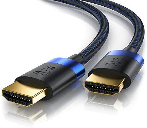 CSL - 16k HDMI Kabel 2.1-1,5m - 16k@30Hz, 8k@60Hz, 4k@120Hz - UHD II - Ultra High Speed Ethernet 48Gbps - HDMI 2.1 8k 16k / 2.0 4k - HDR 10+ eARC 3D VRR - Gaming TV PS5 Xbox