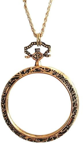 Loupe Loupe Loupe à lentille en Verre 10x montée sur Le Cou loupe Haute définition adaptée aux Personnes âgées pour apprécier Les Bijoux