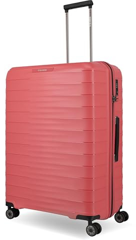 Travelite Koffer MOOBY Größe L, 77 cm, 106 Liter, Reisekoffer groß | kratzfester Hartschalenkoffer aus robustem Material, Trolley mit 4 Doppelrollen & TSA Schloss, viel Stauraum, Rollkoffer