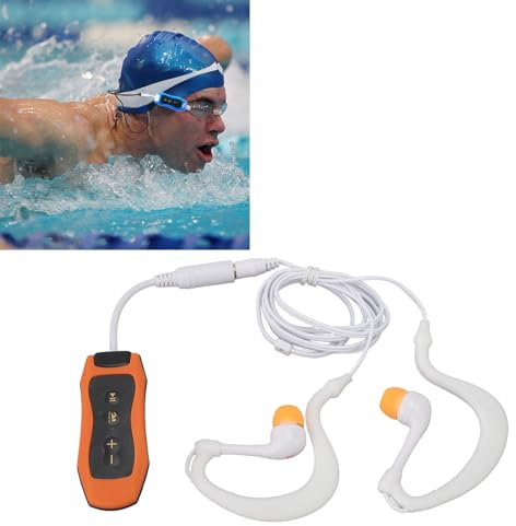 Wasserdichter MP3-Player mit IPX8 Schutz, 8 GB Wiederaufladbarer Musikplayer für Schwimmen, Tauchen und Laufen mit Hervorragendem Klang