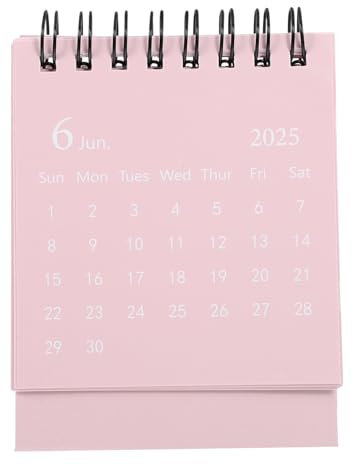 Gogogmee Mini Tischkalender Dekorativer Schreibtischkalender Mit Spiralbindung Kompakt Und Platzsparend Bürozubehör Zartem Für Effektive Planung Und Organisation