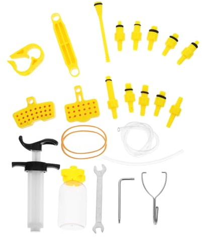 1set Bike Brake Mineral Oil Refill Tool Kit Disc Brake Bleed Kit for Bicycles Lightweight Easy to Carry for Oil Change Anywhere