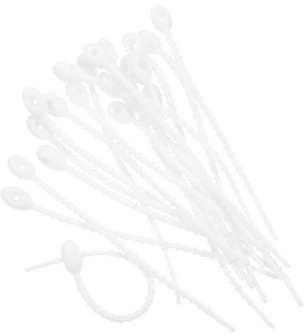 SMASOLO 100 Piezas Grapas Reutilizables para Gestión de Cables y Organización de Equipos Sujetacables de Tpr para Uso Doméstico Soporta Cables Ordenados Color