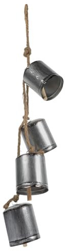 Sosoport Hängende Kuhglocke aus Metall Rustikales Design für Vielseitige Dekoration für Türen Weihnachten Vintage Stil Leichte Tragbare Glocken