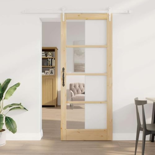 Falttür Innentüren,Schiebetür Braun 86 x 211 cm Holz und Metall,Falttüren für Wohnzimmer,Schlafzimmer,Küche