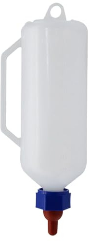 Biberon di capra | Grande biberon da 1 l per latte per piccoli animali, forniture per allattamento al seno per vitelli, forniture per bambini capre e pecore