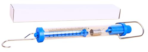 1N 2.5N 5N 10N 20N 30N e dinamometro in metallo per laboratorio scolastico in colore blu brillante con gancio attacco molla dinamometro strumento appeso bilancia bilancia fisica strumento insegnamento