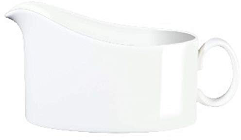 ASA Á Table - Salsiera in porcellana, 15,2 x 9,5 x 7 cm, colore: Bianco lucido