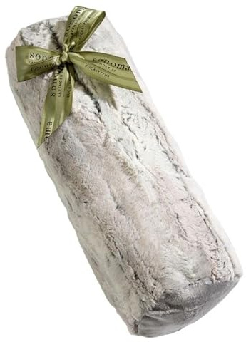 Eucalyptus Bolster Roll by Sonoma Lavender, Microwaveable, Hot/Cold Neck Pillow, Soothing and Relaxing Pain Relief for Neck, Low Back or Behind The Knees, Removable/Washable Cover, (Silver Fox)