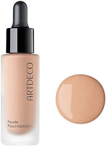 ARTDECO Nude Foundation - Flüssige, leichte Foundation für ein extra natürliches, gleichmäßiges Finish - 1 x 20 ml