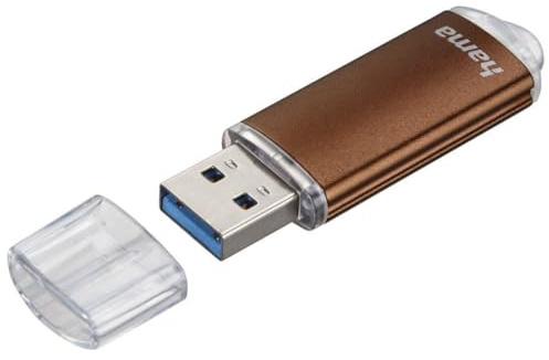 Hama | Pendrive USB 3.0 de 256 GB | Memoria USB-A de Alta Velocidad 90 MB/s | Diseño Elegante de Metal con Tapa Protectora | Ideal para Copias de Seguridad | Color Bronce