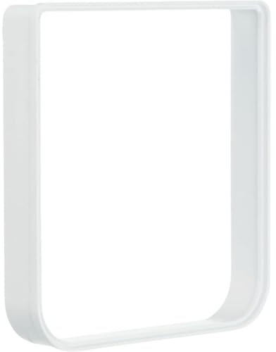 TRIXIE 4-Wege Freilauftür mit Tunnel - Tunnelstück für 24 x 28 cm - Weiß
