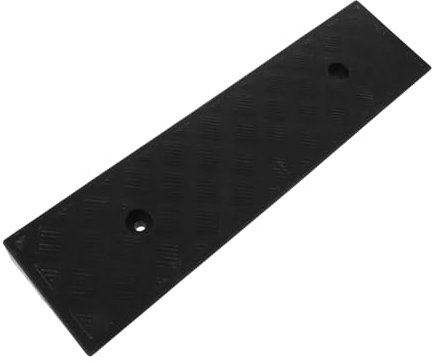 iplusmile Rubber Threshold Ramp Mat 3cm High Black Sweeping Robot Ramp Pad Home Doorway Slope for Curb and Step Access
