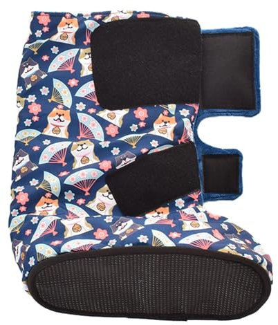 Harilla Gips Warm Cover Cast Protector Schutz Plüsch verstellbar Erwachsene dick weich schützen Bruch Cast Boot Fuß Cast Socke, M