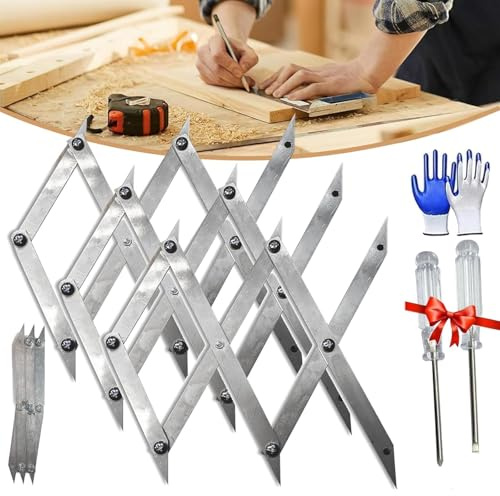 Picket Master Pro Détecteur de centre à 3 points pour des mesures précises, outil de recherche de centre à 3 points, outil de recherche de centre en acier inoxydable, outils de mesure de points égaux