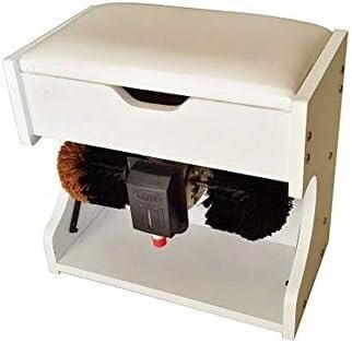Schuhputzmaschine Vollautomatisch, Schuhputzmaschine, Automatischer Sensor Elektrische Schuhputz- und Glanzmaschine mit Aufbewahrungsbox Holz mit Aufbewahrungsbox Holz Elektrische Schuhpoliermaschine
