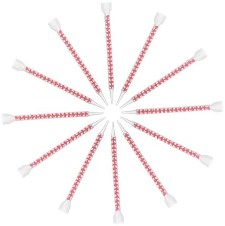 SEWACC 12pezzi Ugello Miscelazione Epossidica Resistente Strumento Sigillatura Per Calafataggio Applicatore Colla Per Piastrell Cucina Bagno Punte Per Stucco